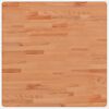 vidaXL Bordplate 70x70x1,5 cm firkantet heltre b&oslash;ketre