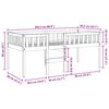 vidaXL Barneseng uten madrass voksbrun 80x200 cm heltre furu