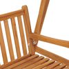 vidaXL Huskebenk 170 cm heltre teak