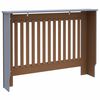 vidaXL Radiator Deksel 2 pcs Grå 112 x 19 x 81,5cm Konstruert tre