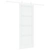 vidaXL Skyved&oslash;r 78 x 202 cm Konstruert tre Hvit