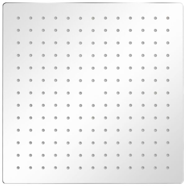 vidaXL Regndusjhode 2 stk rustfritt st&aring;l 30x30 cm