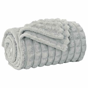 vidaXL Kastteppe Gr&aring; 150 x 130 cm 0.51 kg Fleece