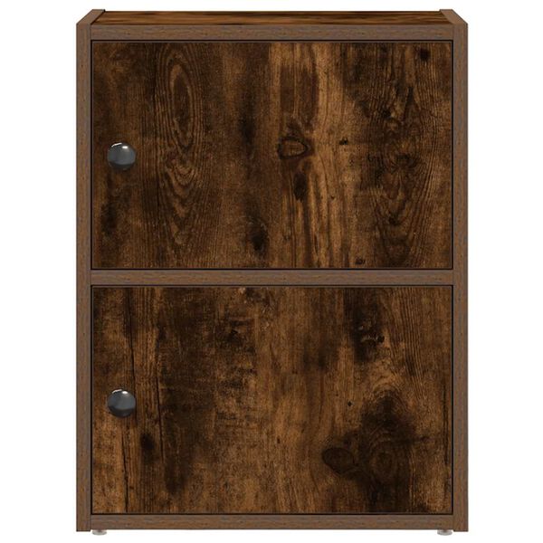 vidaXL Bokhylle r&oslash;kt eik 40x24x52 cm konstruert tre