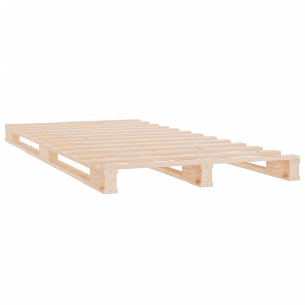 vidaXL Palleseng 75x190 cm heltre furu Small Single