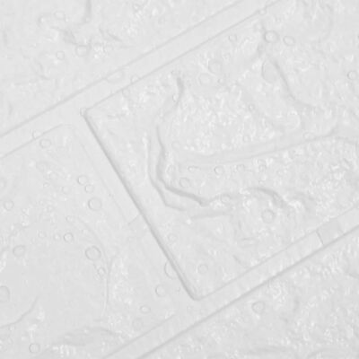 vidaXL 3D-tapet murstein selvklebende 40 stk hvit