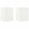 vidaXL Planteholder 2 pcs Hvit 30 x 30 x 40 cm St&aring;l