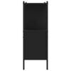 vidaXL Bokhylle svart 102x28x77,5 cm konstruert tre
