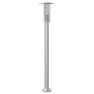 vidaXL Utend&oslash;rs gulvlampe s&oslash;lv 100 cm rustfritt st&aring;l