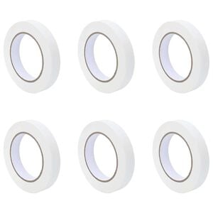 vidaXL Maler Maskeringstape 6 stk. Hvit 19mm x 50m Papir