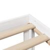 vidaXL Sengeramme med hodegavl hvit 140x200 cm heltre furu