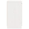 vidaXL Sideskap hvit 60x36x65 cm heltre furu