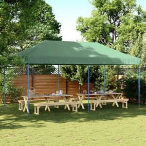 vidaXL Sammenleggbart partytelt pop-up gr&oslash;nn 580x292x315 cm