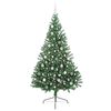 vidaXL Kunstig Forh&aring;ndsopplyst Juletre med 300 LED gr&oslash;nn 210 cm PVC