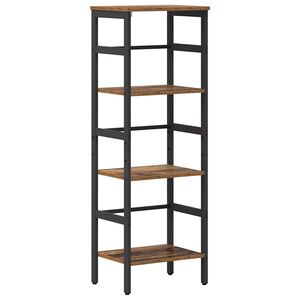 vidaXL Bokhylle 3 niv&aring;er 40 x 29,5 x 115 cm Konstruert tre Gamle tre