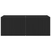 vidaXL TV Veggskap 2 pcs Svart 60 x 31 x 29.5 cm Konstruert tre