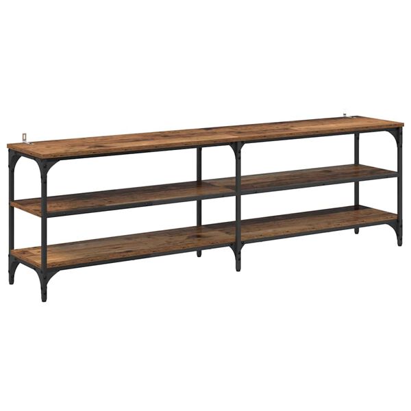 vidaXL TV-skap Gamle tre 160 x 30 x 50 cm Ingeni&oslash;rtre og jern