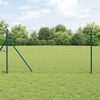 vidaXL Euro gjerde grønn 1.4 x 10 m PVC-belagt jern