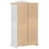 vidaXL Garderobe Corona hvit 102x52x186 cm heltre furu