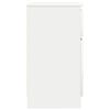 vidaXL Skjenk med skuff hvit 71x35x65 cm konstruert tre