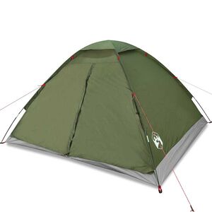vidaXL Kuppeltelt for camping 4 personer olivengr&oslash;nn vanntett