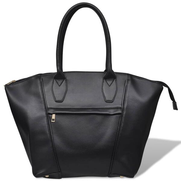 Svart Firkant Form Veske