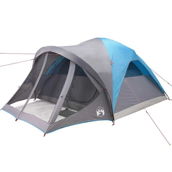 vidaXL Tunneltelt for familie 6 personer blå vanntett