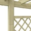 vidaXL Hagepergola med blomsterkasse 162x56x204 cm tre