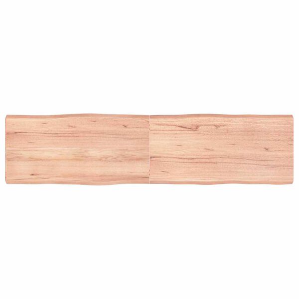 vidaXL Bordplate lysebrun 160x40x(2-6)cm behandlet heltre naturlig