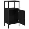 vidaXL Nattbordskap 2 stk. Svart Eik 41 x 31 x 80 cm Konstruert tre
