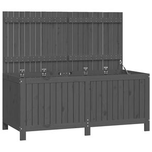 vidaXL Putekasse gr&aring; 147x68x64 cm heltre furu