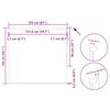 vidaXL Rullegardin lystette 155x150 cm stoff bredde 151,6 cm polyester