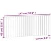 vidaXL Veggmontert sengegavl svart 147x3x60 cm heltre furu