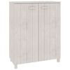vidaXL Skoskap HAMAR hvit 85x40x108 cm heltre furu