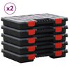 vidaXL Sorteringsbokser 10 stk 34,5x25x5 cm polypropylen