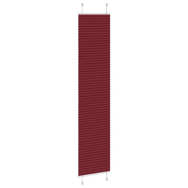 vidaXL Pliss&eacute;gardin Bordeaux R&oslash;d 45x200 cm Stoff Bredde 44,4 cm