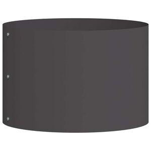 vidaXL Plante ring Svart 30 x 30 x 20 cm Kaldvalsest&aring;l
