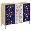 vidaXL Serviesskap MAINZ Sonoma 102 x 33 x 75 cm Konstruert tre