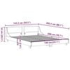 vidaXL Sengeramme uten madrass hvit 140x200 cm heltre furu