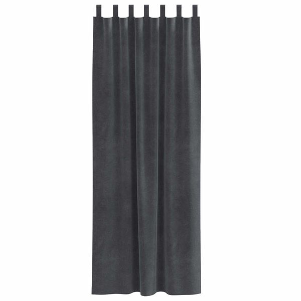 vidaXL Blendingsgardiner 2 pcs Lysegr&aring; 140 x 260 cm Fl&oslash;yel