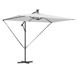 vidaXL Parasoll sand 294 x 200 x 270 cm Polyester og aluminium
