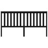 vidaXL Sengegavl svart 186x6x101 cm heltre furu