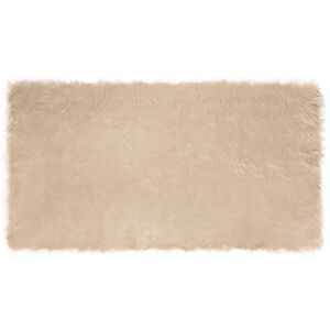 vidaXL Faux Skinnmatte Tafalla Beige 60 x 110 cm Polyester