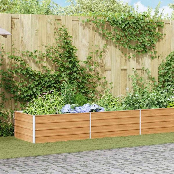 vidaXL H&oslash;ybed 600x80x45 cm galvanisert st&aring;l s&oslash;lv