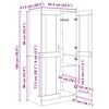 vidaXL Garderobeskap Gammelt tre 82,5 x 51,5 x 180 cm Konstruert tre