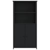 vidaXL Highboard svart 62x36x121,5 cm konstruert tre