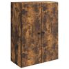 vidaXL Vegghengt skap 66 x 34,5 x 90 cm Konstruert tre R&oslash;kt Eik