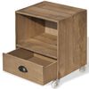 vidaXL Nattbord brunt