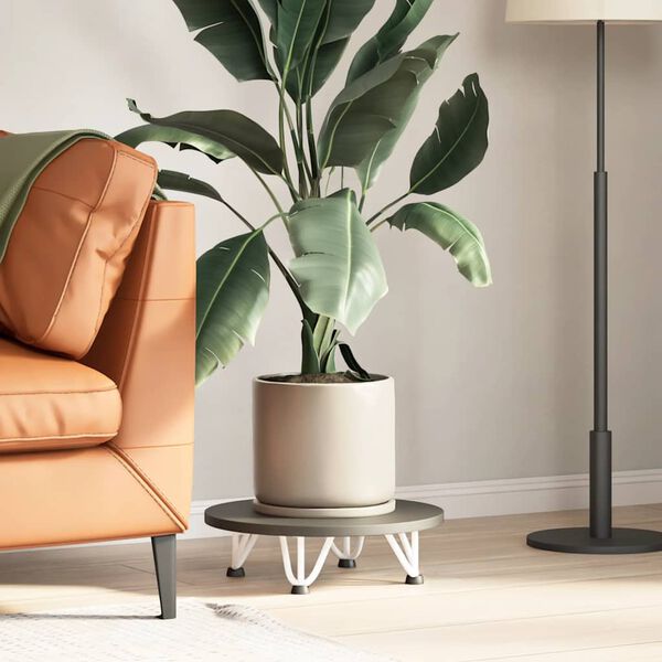 vidaXL Hårnålsben til salongbord 4 stk hvit 10 cm massivt stål