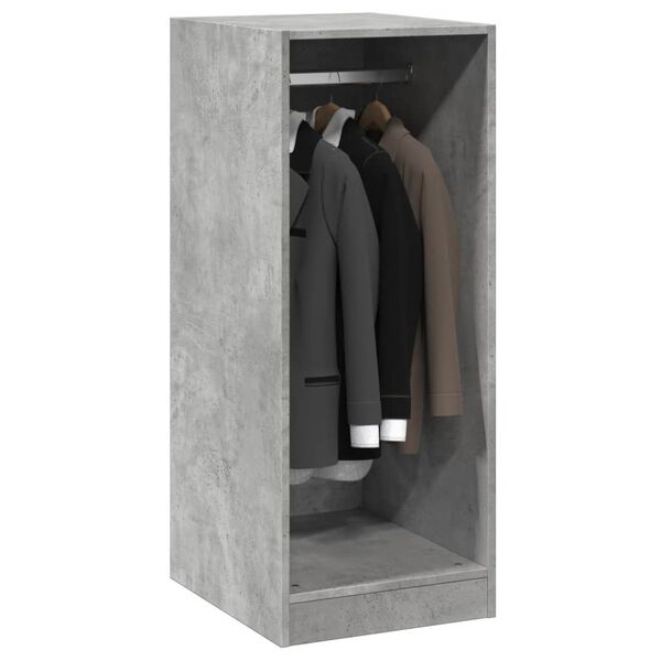 vidaXL Garderobe betonggr&aring; 48x41x102 cm konstruert tre